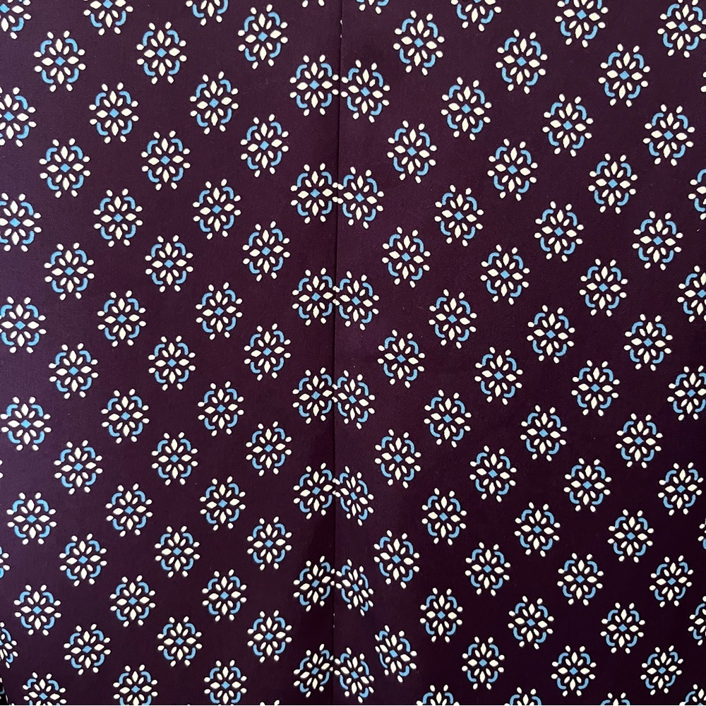 41 Hawthorn Purple Printed V-Neck Blouse - Picture 8 of 8